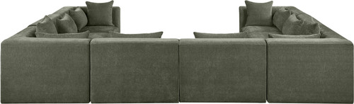 Stellar - 8 Piece Chenille Fabric Upholstered Modular Sectional