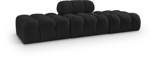Ames - 3 Piece Boucle Upholstered Modular Sofa With 2 Backless Seats Ames - 3 Piece Boucle Upholstered Modular Sofa With 2 Backless Seats