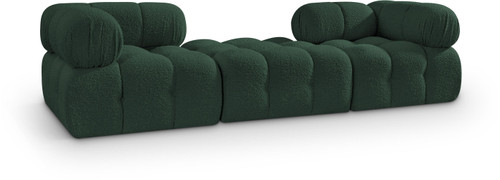 Ames - 3 Piece Boucle Modular Sofa With 1 Backless Seat