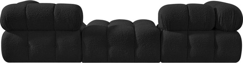 Ames - 3 Piece Boucle Modular Sofa With 1 Backless Seat