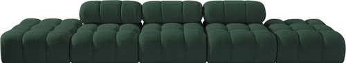 Ames - 5 Piece Boucle Upholstered Modular Sofa With 2 Armless Seats