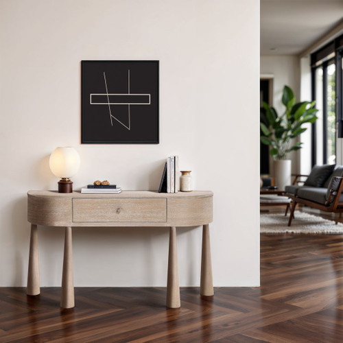Oasis - Acacia Veneer And Solid Wood Console Table