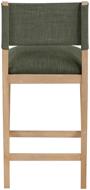 Avon - Linen Textured Performance Fabric Upholstered Counter Stool