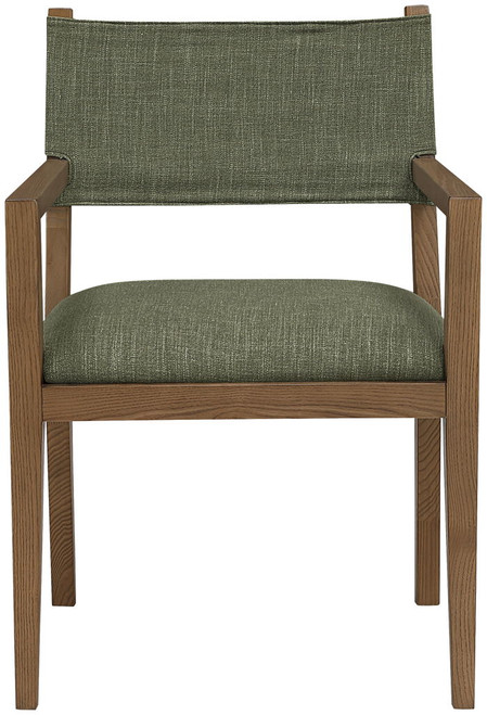Avon - Linen Textured Performance Fabric Dining Arm Chair