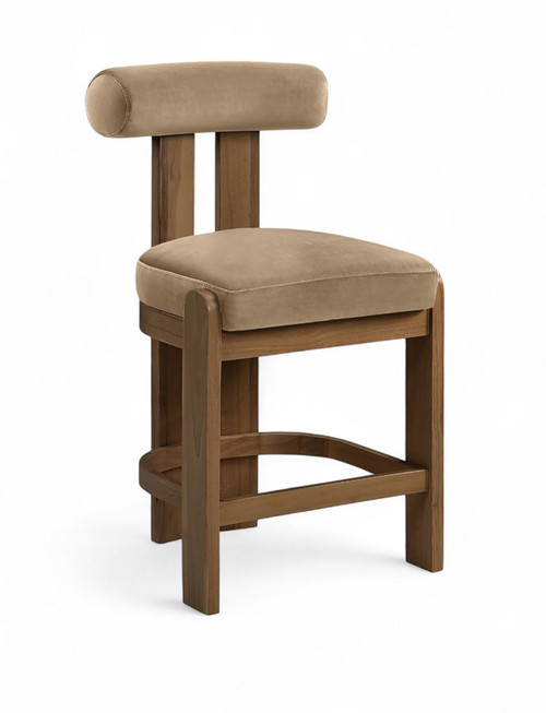 Arienzo - Velvet Upholstered Counter Stool (Set of 2) Arienzo - Velvet Upholstered Counter Stool (Set of 2)