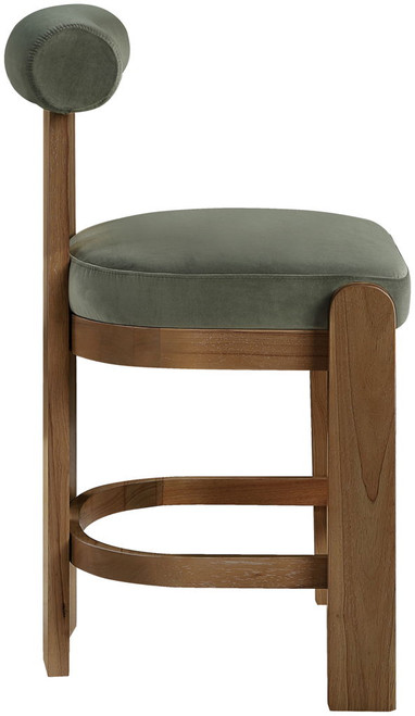 Arienzo - Velvet Upholstered Counter Stool (Set of 2)