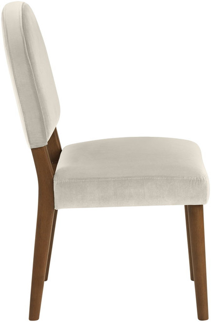 Varinelle - Velvet Dining Chair (Set of 2) - Walnut Frame