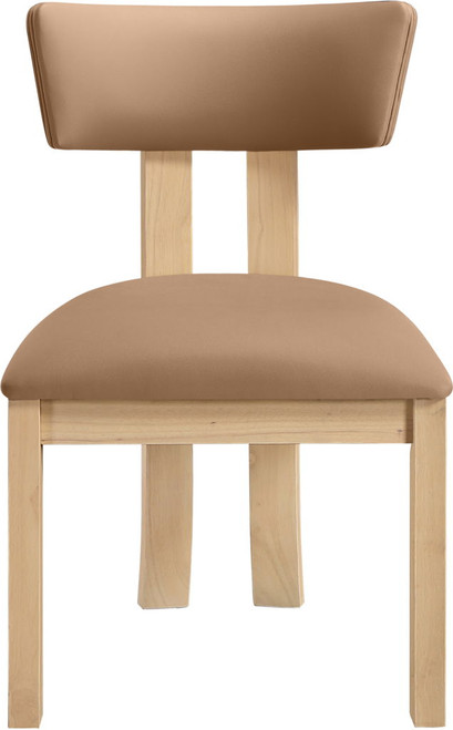 Lavrin - Vegan Leather Dining Side Chair (Set of 2) - Natural Base