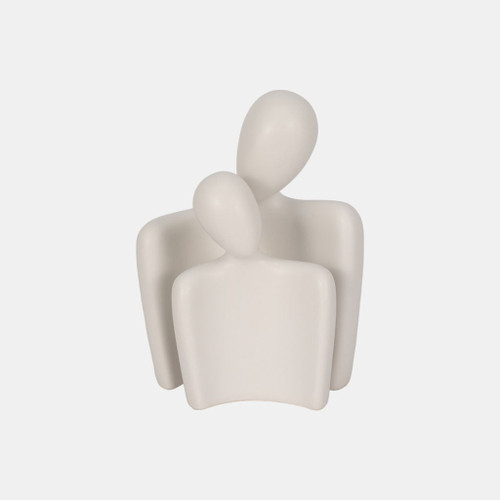8 / 10" Textured Abstract Figures (Set of 2) - White 8 / 10" Textured Abstract Figures (Set of 2) - White