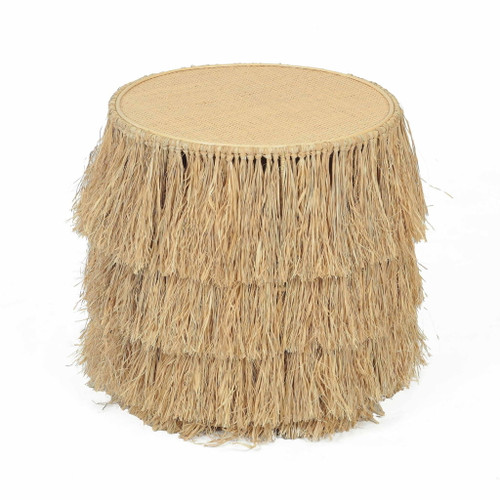 Luau - Rattan Round End Table - Natural