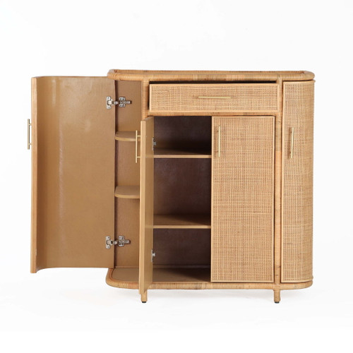 Tarot - Rattan Bar Cabinet - Natural