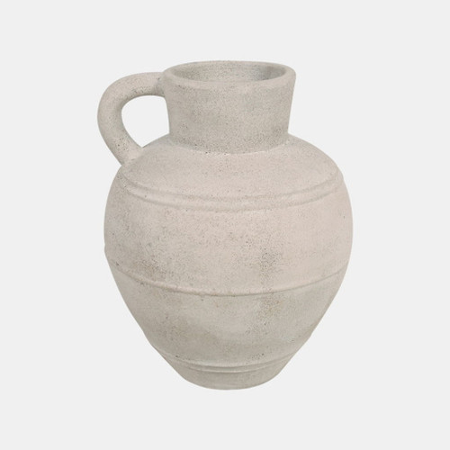 Jug Vase With Handle - Ivory Jug Vase With Handle - Ivory