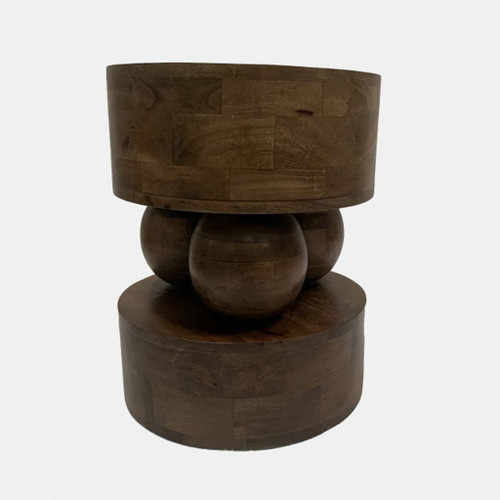 3-Orbs Accent Table - Brown 3-Orbs Accent Table - Brown