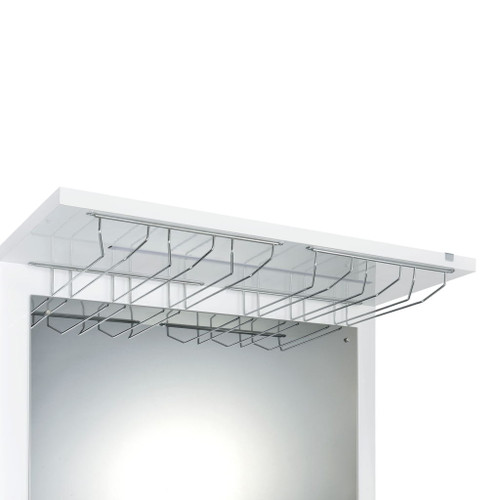 Wendolyn - Wine Cabinet With Light - Glossy White