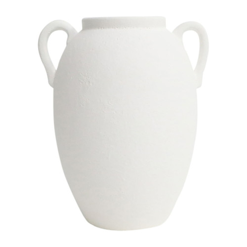 10" Textured Jug With Handles - White 10" Textured Jug With Handles - White