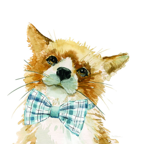 Gallery Wrapped Giclee On Canvas Funny Pet With Bow - Light Brown Gallery Wrapped Giclee On Canvas Funny Pet With Bow - Light Brown