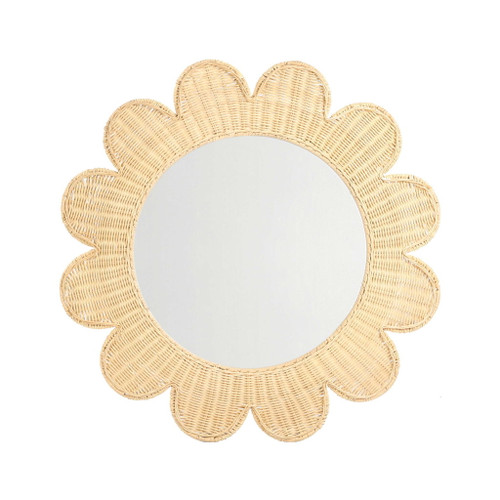 Coralie - Rattan Round Mirror