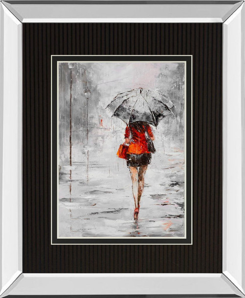 City in the Rain II By Jolanta Kowalik - Red City in the Rain II By Jolanta Kowalik - Red