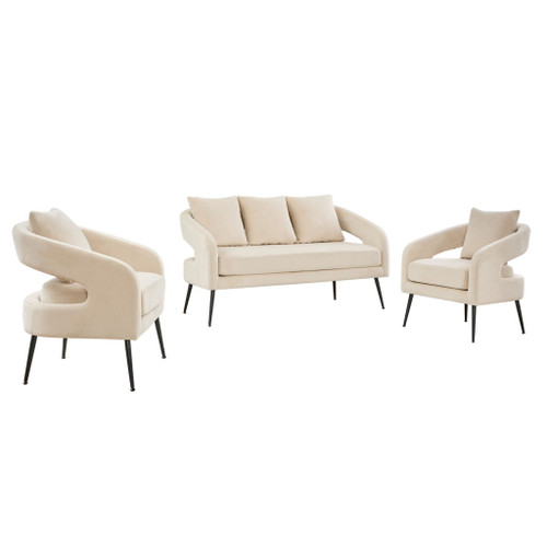 3 Piece Living Room Set, Loveseat & 2 Accent Chairs 3 Piece Living Room Set, Loveseat & 2 Accent Chairs