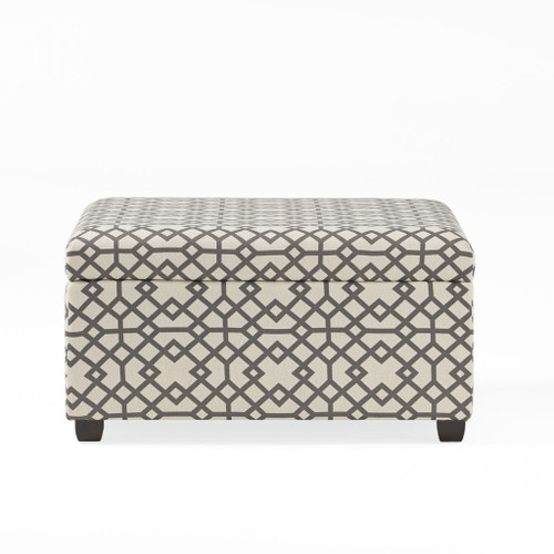 Richmond - Storage Ottoman With Unique Pattern And Ample Storage - Gray Richmond - Storage Ottoman With Unique Pattern And Ample Storage - Gray