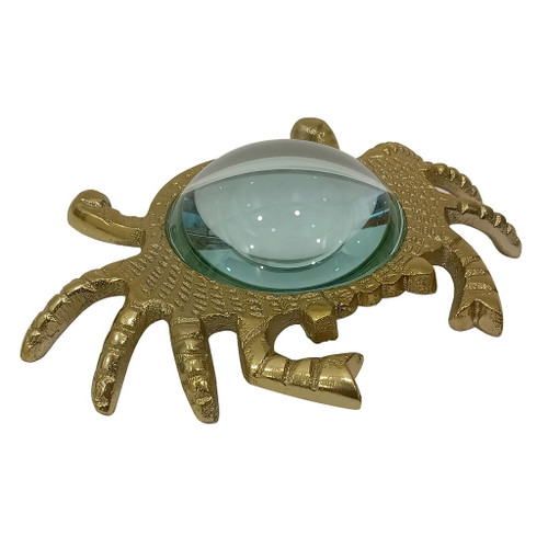 7" Crab Magnifying Glass - Gold 7" Crab Magnifying Glass - Gold