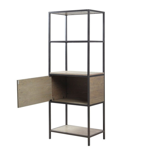 Darley - 3 Shelf Bookcase With Storage Cabinet - Gray Darley - 3 Shelf Bookcase With Storage Cabinet - Gray
