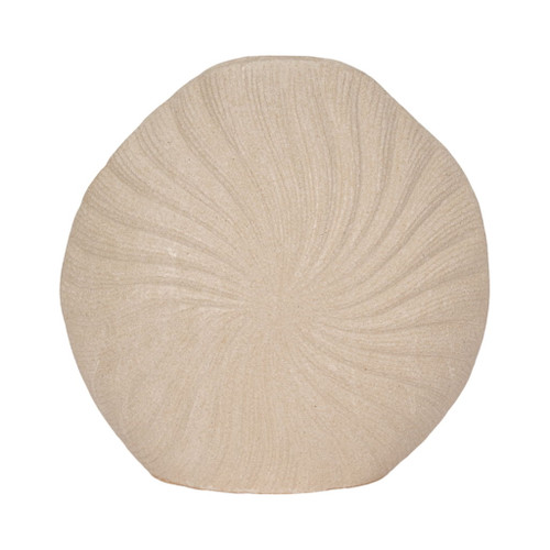 15" White Sand Shell Vase - White 15" White Sand Shell Vase - White