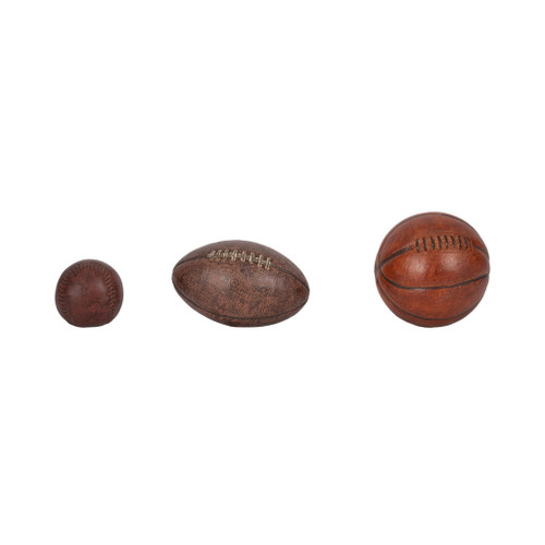 3" / 5" / 6" Sports Ball Objects (Set of 3) - Multi 3" / 5" / 6" Sports Ball Objects (Set of 3) - Multi