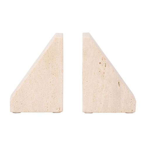5" Triangle Bookends (Set of 2) - Tan 5" Triangle Bookends (Set of 2) - Tan