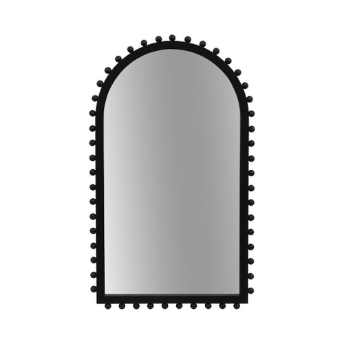 24" x 39" Beaded Arch Mirror - Black 24" x 39" Beaded Arch Mirror - Black