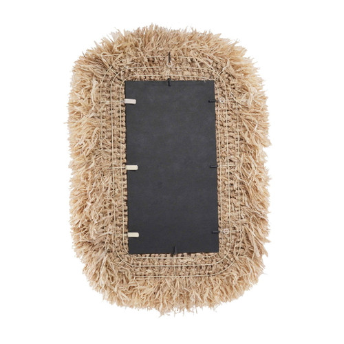 Palm - Sisal Rectangular Wall Mirror - Natural