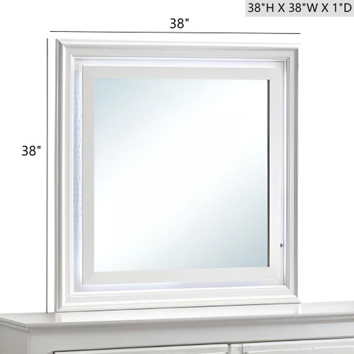 Verona - Mirror With Premium Low Distortion Glass - White