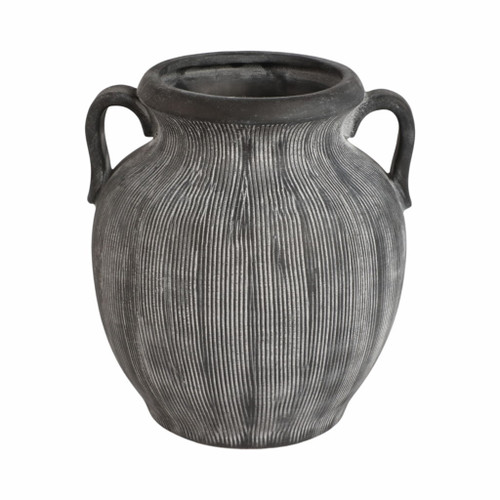 Weathered Jug With Handles 9" - Black Weathered Jug With Handles 9" - Black