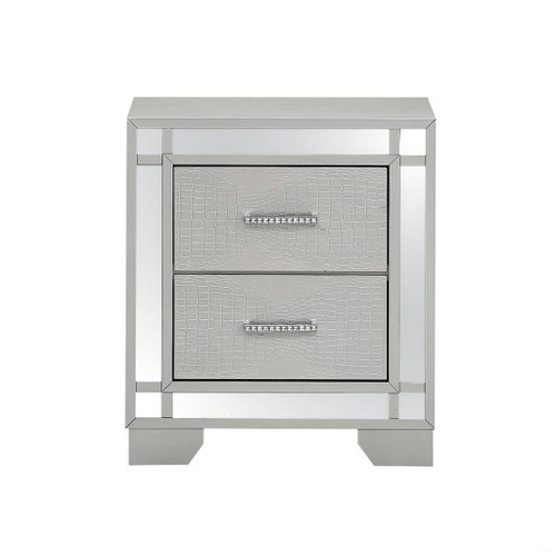 Madison - Nightstand - Silver Champagne