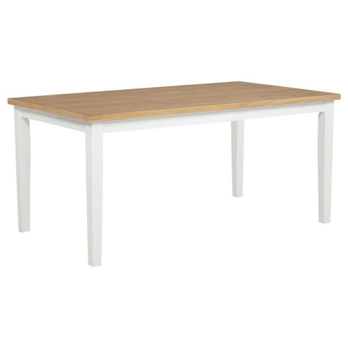 Andrews - 66" Rectangular Dining Table - Light Ash And White Andrews - 66" Rectangular Dining Table - Light Ash And White