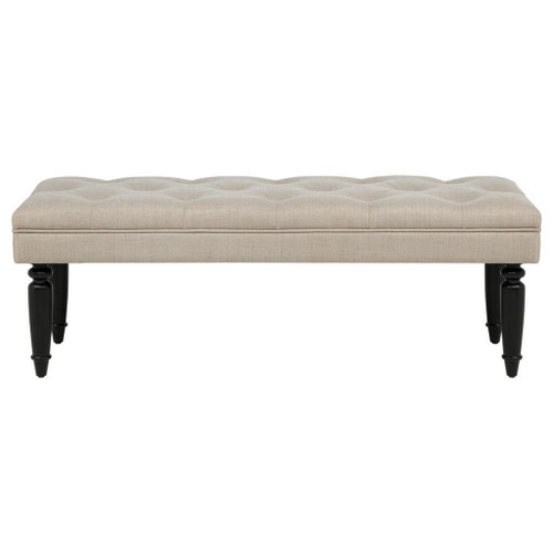 Marsha - 52" Upholstered Entryway Accent Bench - Latte