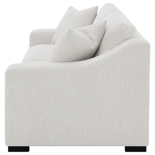 Ashlyn - Fabric Upholstered Track Arm Sofa - Sand