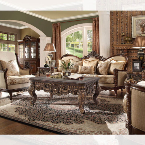 HD-92 - 3 Piece Sofa Set - Antique Brown HD-92 - 3 Piece Sofa Set - Antique Brown