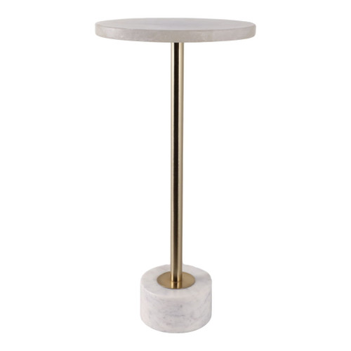 24" Duncan Quartz Accent Table - White 24" Duncan Quartz Accent Table - White