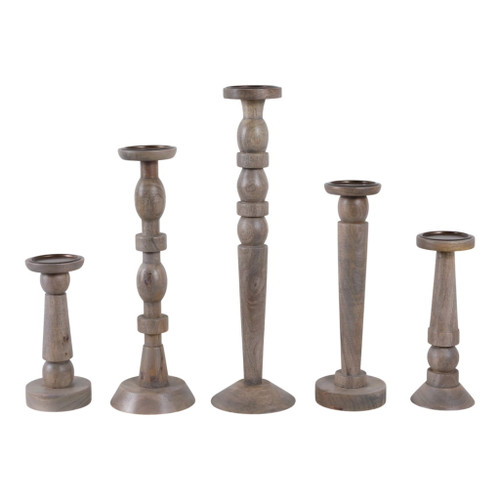 10" / 12" / 16" / 18" / 22" Candle Sticks (Set of 5) - Cumberland Wood 10" / 12" / 16" / 18" / 22" Candle Sticks (Set of 5) - Cumberland Wood