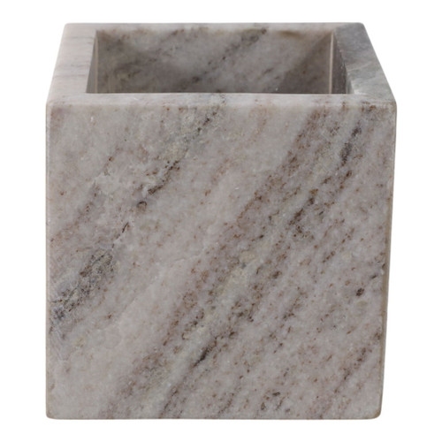 4" x 4" Marble Pencil Cup - Beige 4" x 4" Marble Pencil Cup - Beige