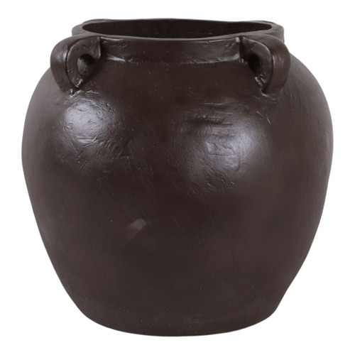 15" x 14" Textured Ecomix 4-Handle Vase - Brown 15" x 14" Textured Ecomix 4-Handle Vase - Brown