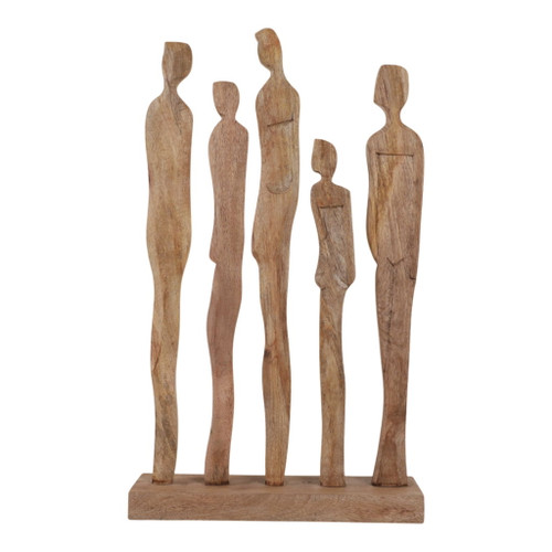 25" x 15" Standing People Sculpture - Natural 25" x 15" Standing People Sculpture - Natural