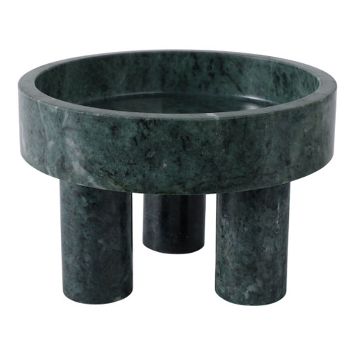 9" x 6" Marble Bowl On 3 Feet - Green 9" x 6" Marble Bowl On 3 Feet - Green