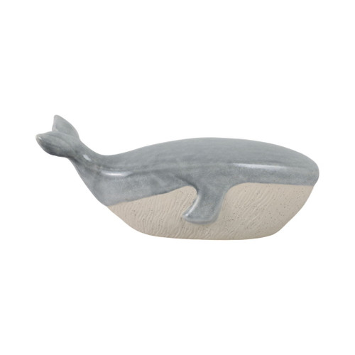14" x 6" Whale Figurine - Blue / Ivory 14" x 6" Whale Figurine - Blue / Ivory