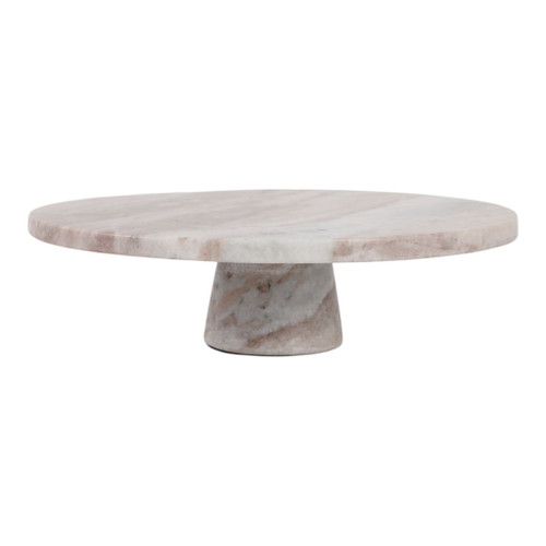 12" x 4" Torronto Marble Cake Stand - Brown / Ivory 12" x 4" Torronto Marble Cake Stand - Brown / Ivory