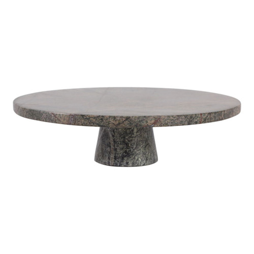 12" x 4" Forest Marble Cake Stand - Green 12" x 4" Forest Marble Cake Stand - Green
