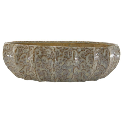 16" Pendelton Ceramic Bowl - Light Brown