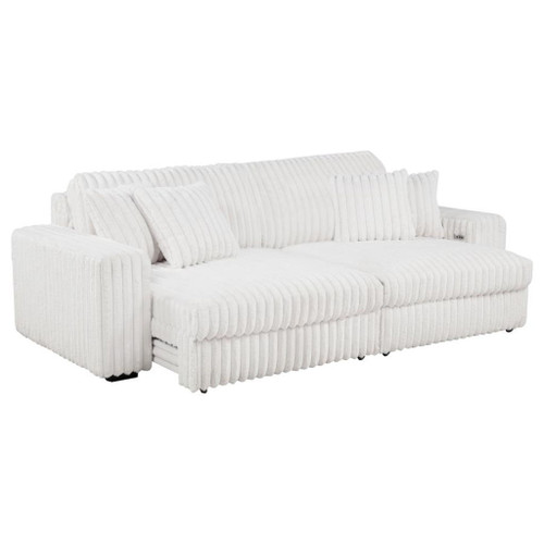Jacana - Corduroy Upholstered Dual Power Chaise Sofa Jacana - Corduroy Upholstered Dual Power Chaise Sofa