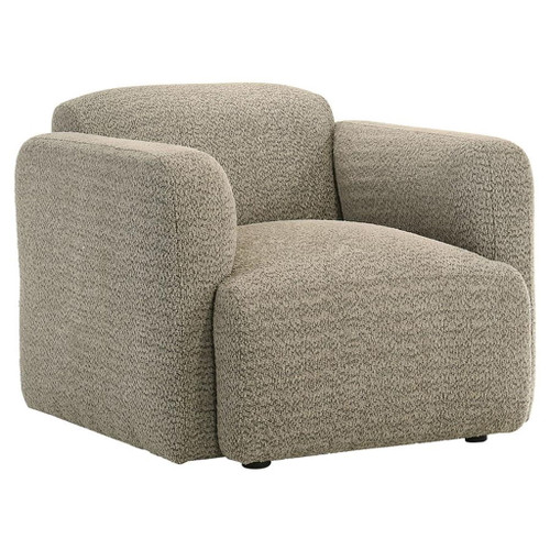 Dorset - Fabric Upholstered Round Track Arm Accent Chair